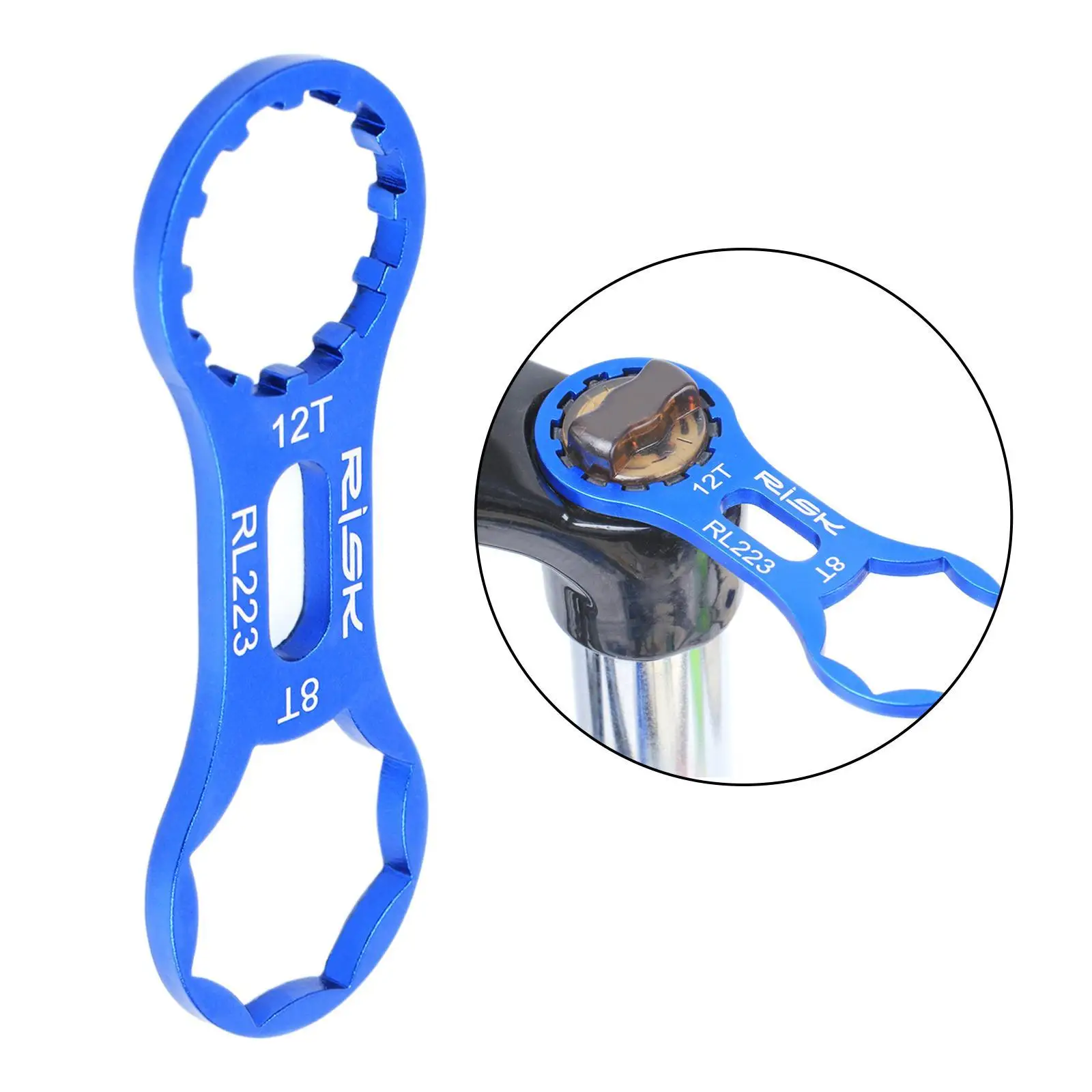 

8T/12T Dirt Bike Remover Repair Tool MTB Bike Fork Wrench For XCR/XCT/XCM/RST Front Fork, Cycling Bicycle Fork Spanner