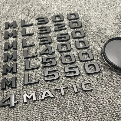 

3d-наклейки из АБС-пластика для Mercedes Benz 4matic, ML320, ML350, ML400, ML550, ML500 S, AMG, логотип на багажник автомобиля, буквы, эмблема, значок, Стикеры