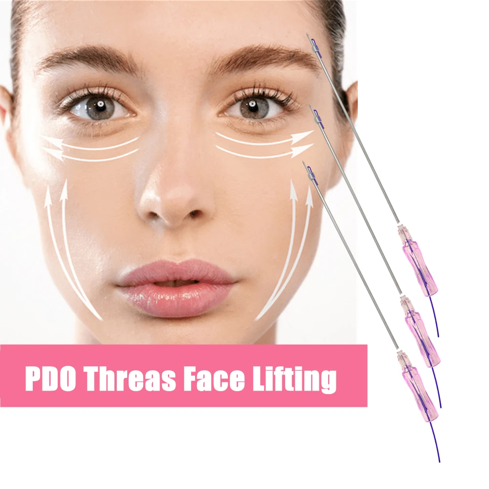 

Free Shipping Korea Sterile Vline Absorbable Fishbone Correctable Uncorrectable Type cog 18g100mm For Skin Lifting