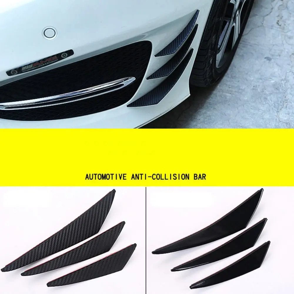 

6pcs/set Universal Front Bumper Lip Decoration Diffuser Splitter Fins Body Spoiler Canards Chin Car Spoiler