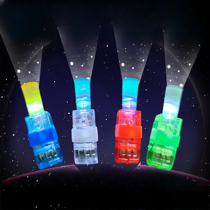 

Wholesale 10 Pcs of Cartoon Projection Lamp LED Finger Lamp Children's Light-emitting Toy Gift Night Market Children's Small Toy