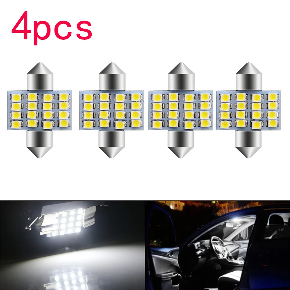 

Светодиодные лампы для чтения высокой яркости для Mitsubishi ASX Outlander Pajero Galant, 4 шт., белые, синие, красные, зеленые, желтые