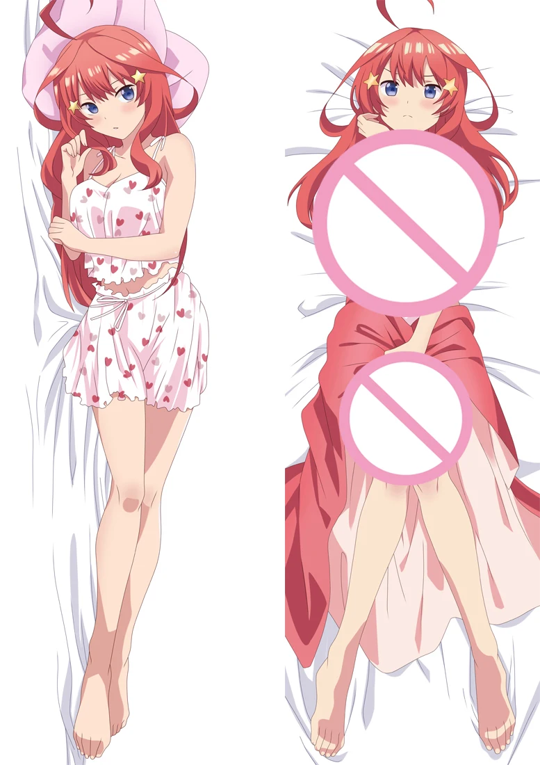 

Anime Dakimakura Cover Nakano Itsuki Hugging Body Pillowcase Cartoon Moegirl Bedding Pillow The Quintessential Quintuplets