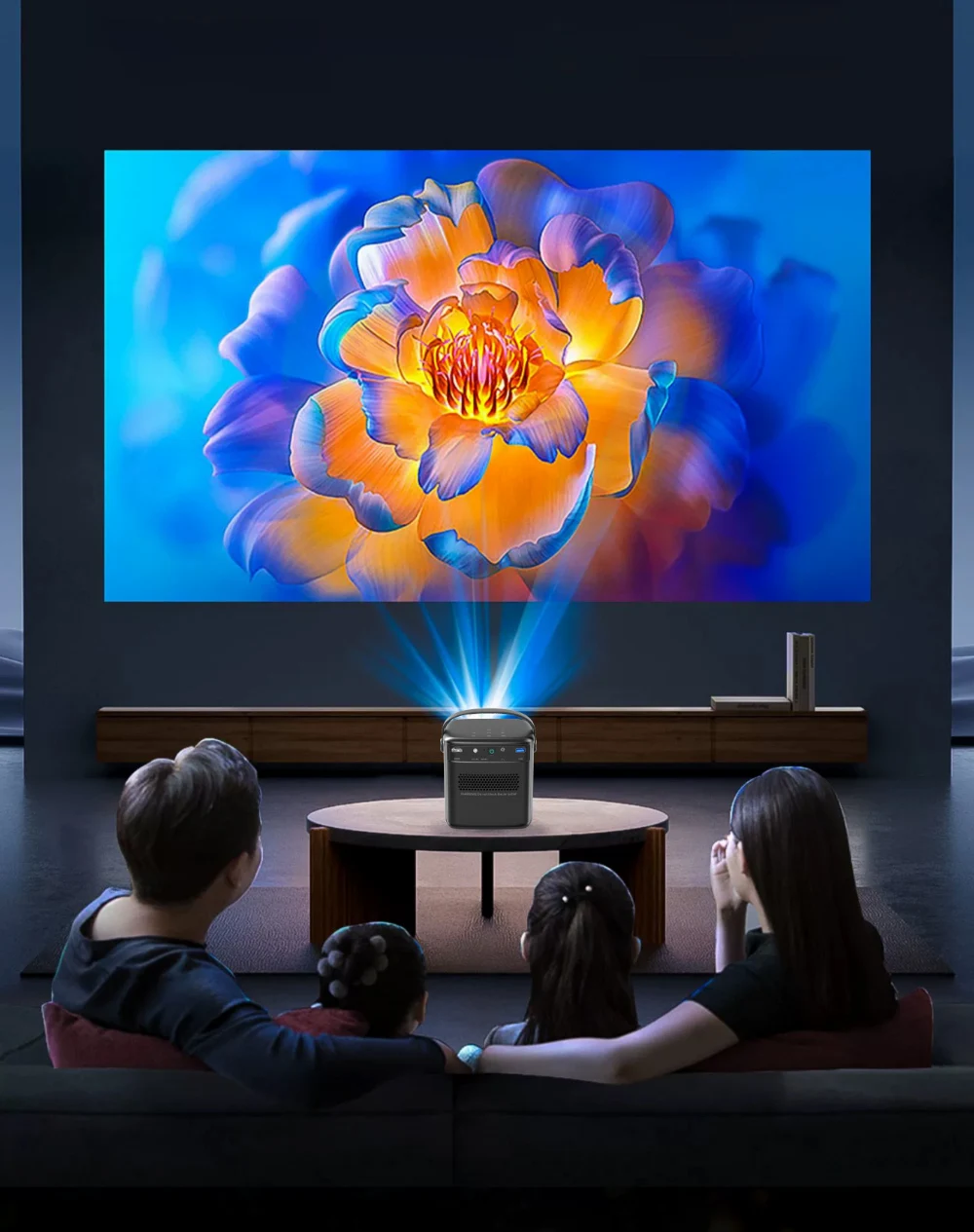 WZATCO S90 3D 4K кинотеатр Android 11 0 Wi-Fi мини-портативный 1080P домашний