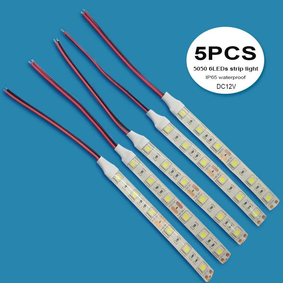 TiaoChongYi светодиодная лента 5050 10 см 2/5 шт