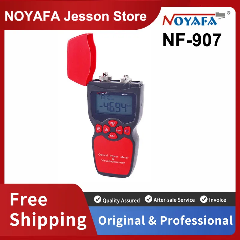 

NOYAFA NF-907 2-в-1 Оптический мультиметр волоконный измеритель мощности и Визуальный дефектоскоп