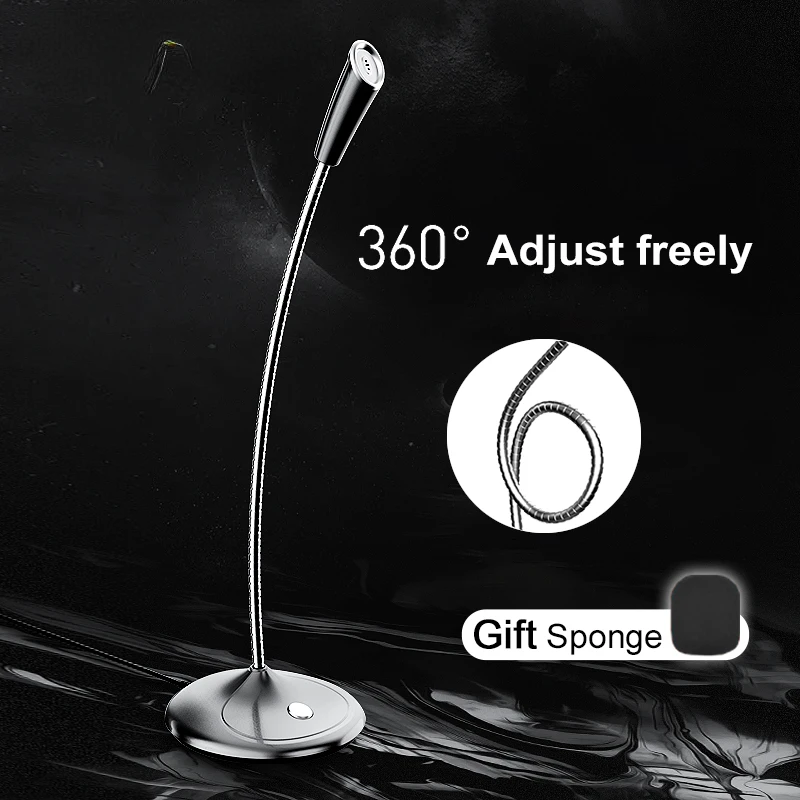 

Pine Computer Microphone 360° Adjust Freely Studio Speech Microphone Gaming Chatting USB Microphone Desktop PC Laptop