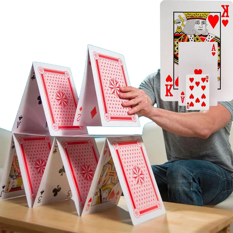 Огромные игральные карты Pokers 2 раза/4 раза/9 раз покер для