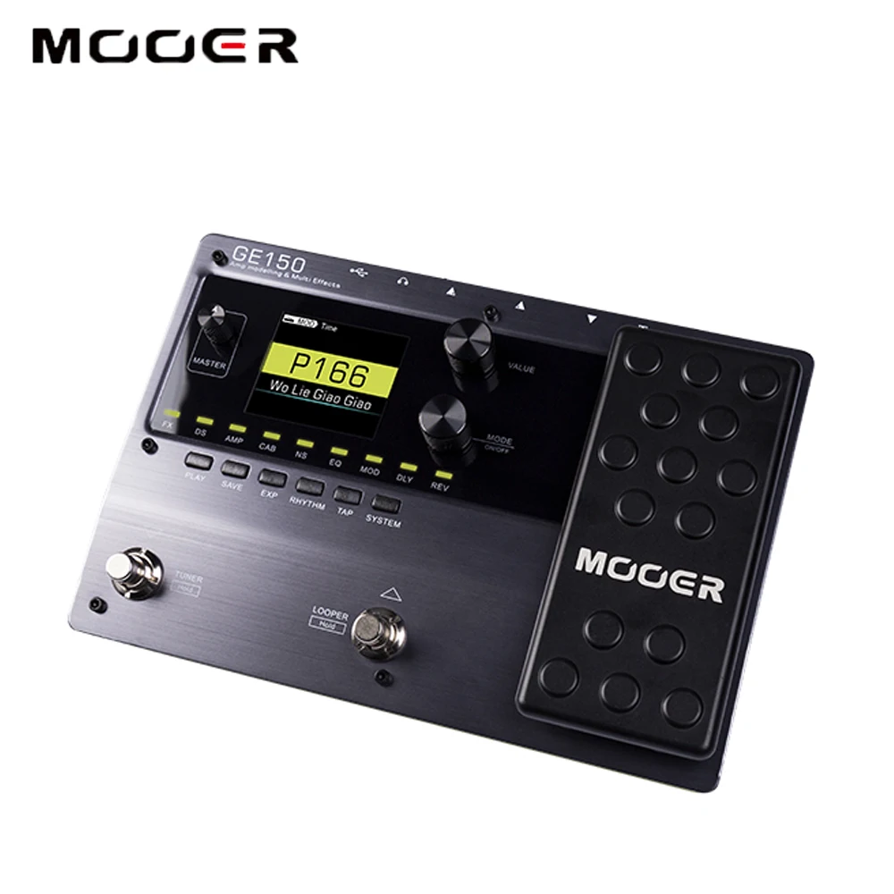 MOOER GE150 цифровой трубчатый AMP моделирующая гитара Многофункциональный Педальный