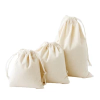 15sets lot cosmetic bag canvas fashion pure color reusable drawstring bag portable travel pouch makeup bag