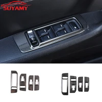 Stainless Steel Black Style Car Window Lift Button Panel Trim Frame Cover For 2005-2009 Hummer H3 Auto Interior Accessories