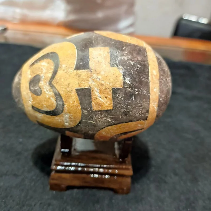 

1 шт./партия, натуральный агат с шестью глазами Dzi, крупное украшение, желтый, черный, старый, редкая порода, собирать ювелирные изделия, амулет, фольклорные драгоценные таки на заказ