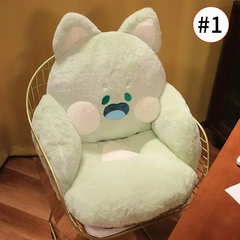 Подушка на сиденье со спинкой в мультяшном стиле животных