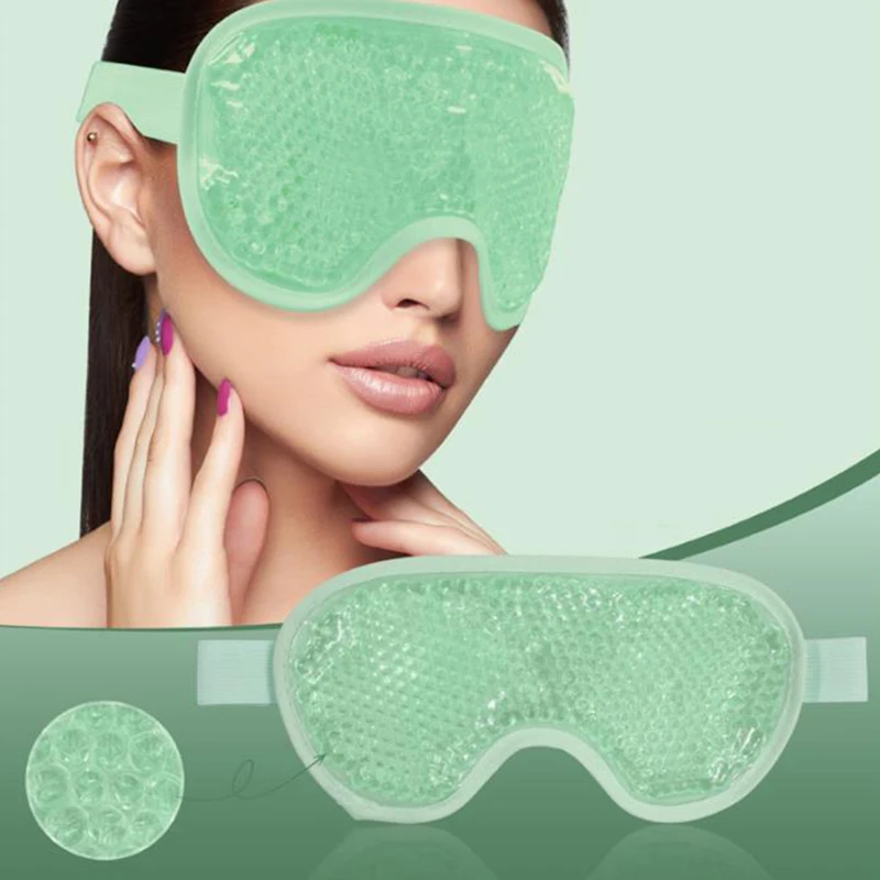 New Gel Eye Mask Reusable Beads For Hot Cold Therapy Soothing Relaxing Beauty Gel Eye Mask Sleeping Ice Goggles Sleeping Mask