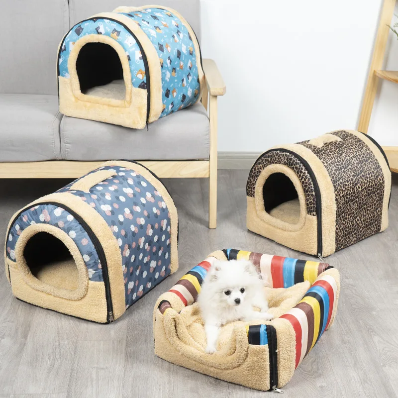 

Cat Litter, Cat Closed House, Villa, Winter Warmth, Removable and Washable Dog Kennel, Universal Pet Supplies for All Seasons