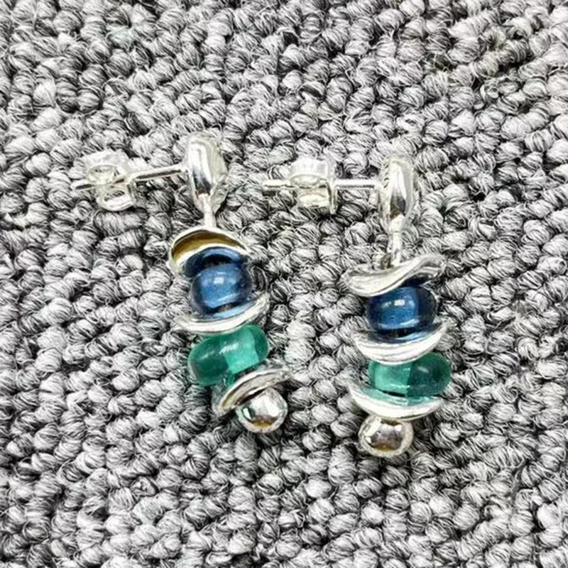 

High quality Spain original fashion electroplating 925 silver exquisite aesthetic fashion earrings jewelry festival gifts