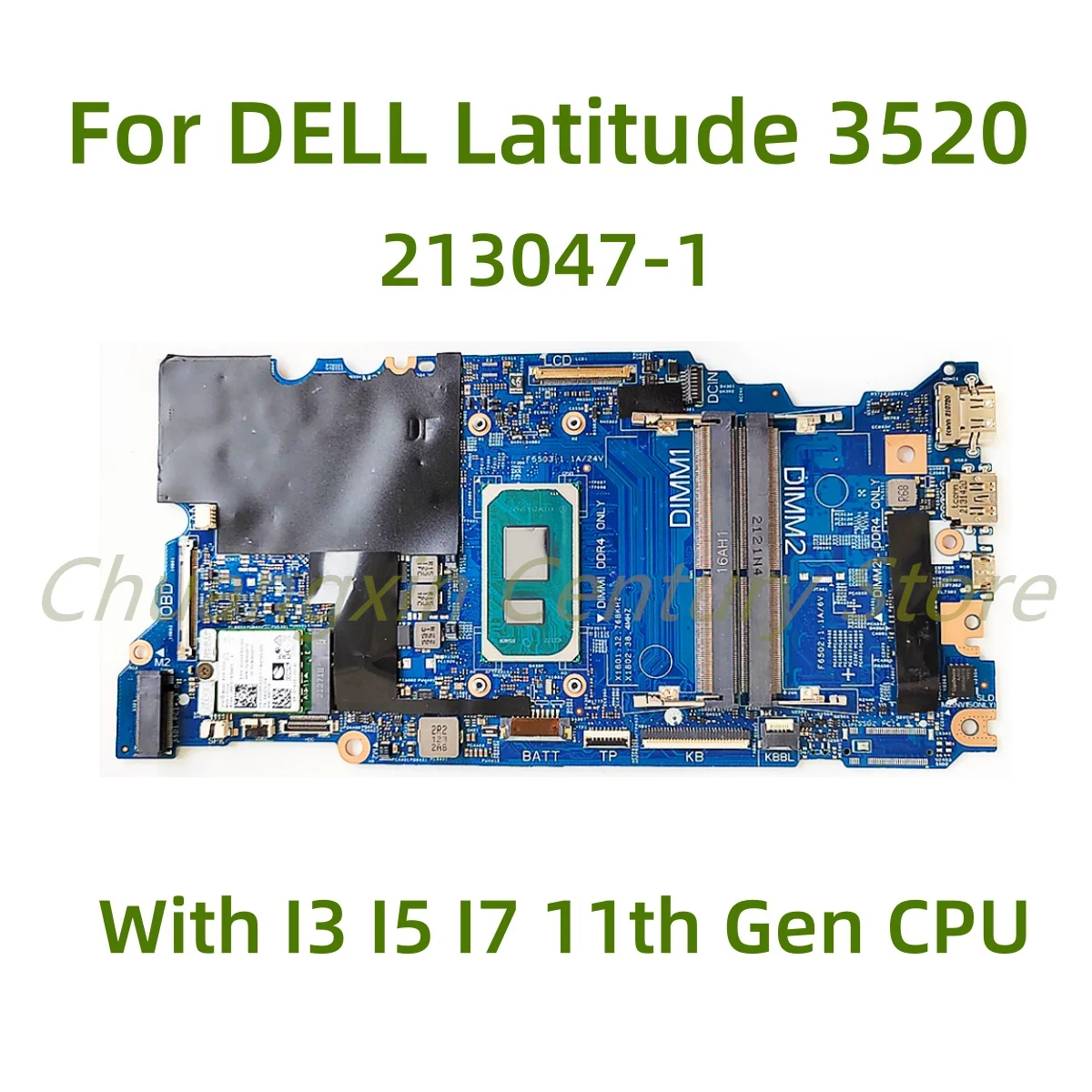 

Подходит для материнской платы ноутбука DELL Latitude 3520 213047-1 с процессором I3 I5 I7 11-го поколения, 100% Протестировано, полностью работает