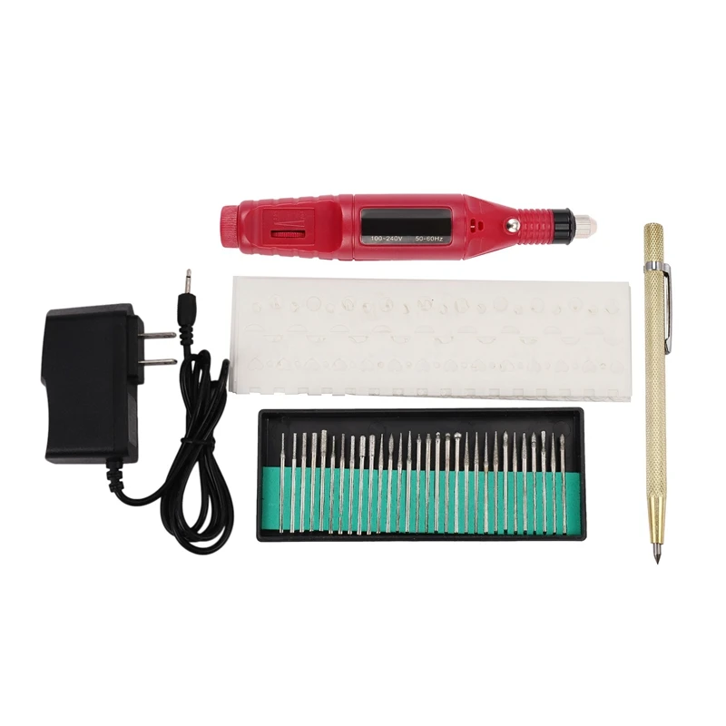 

Мини-гравер Электрический с 30 насадками, набор инструментов «сделай сам» для гравировки металла, стекла, керамики, пластика, дерева, ювелирн...