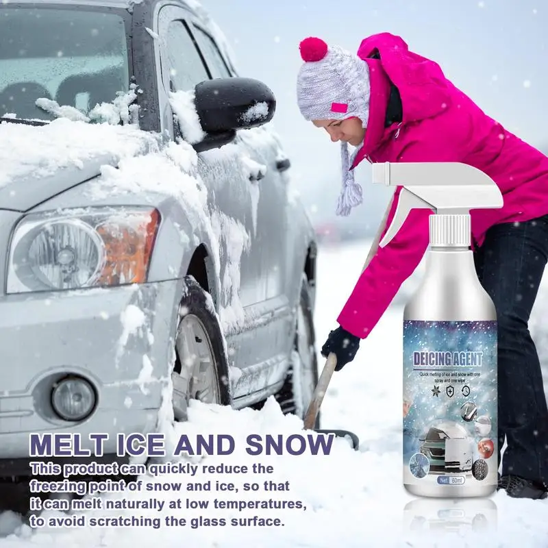 

Instantly Melts Ice Winter Frost Deicer Spray Car Windshield Deicer Spray Snow Melting Defrost Liquid For Windows Key Latches