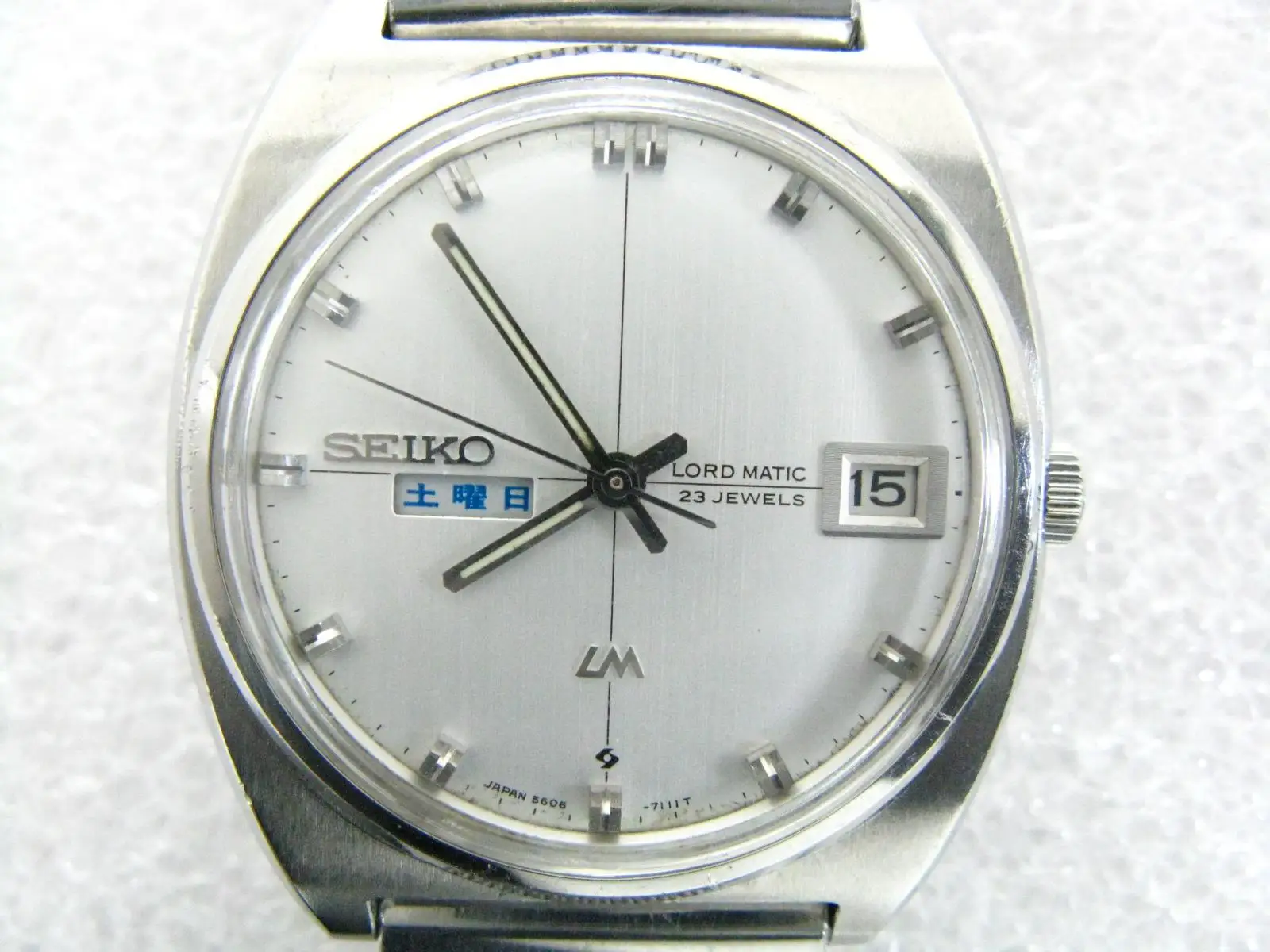

seiko LM（lord matic） Double Calendar Automatic Men's Watch (Japanese Week) 5606A
