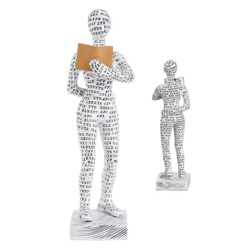 

Дамская Статуэтка для чтения из полимерной массы, многоразовая Статуэтка для чтения из полимерной массы, женская статуэтка для чтения, книжная полка