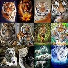 AZQSD 5D Алмазная вышивка животные Алмазная мозаика тигр картины из алмазов вышивка крестиком декор для дома