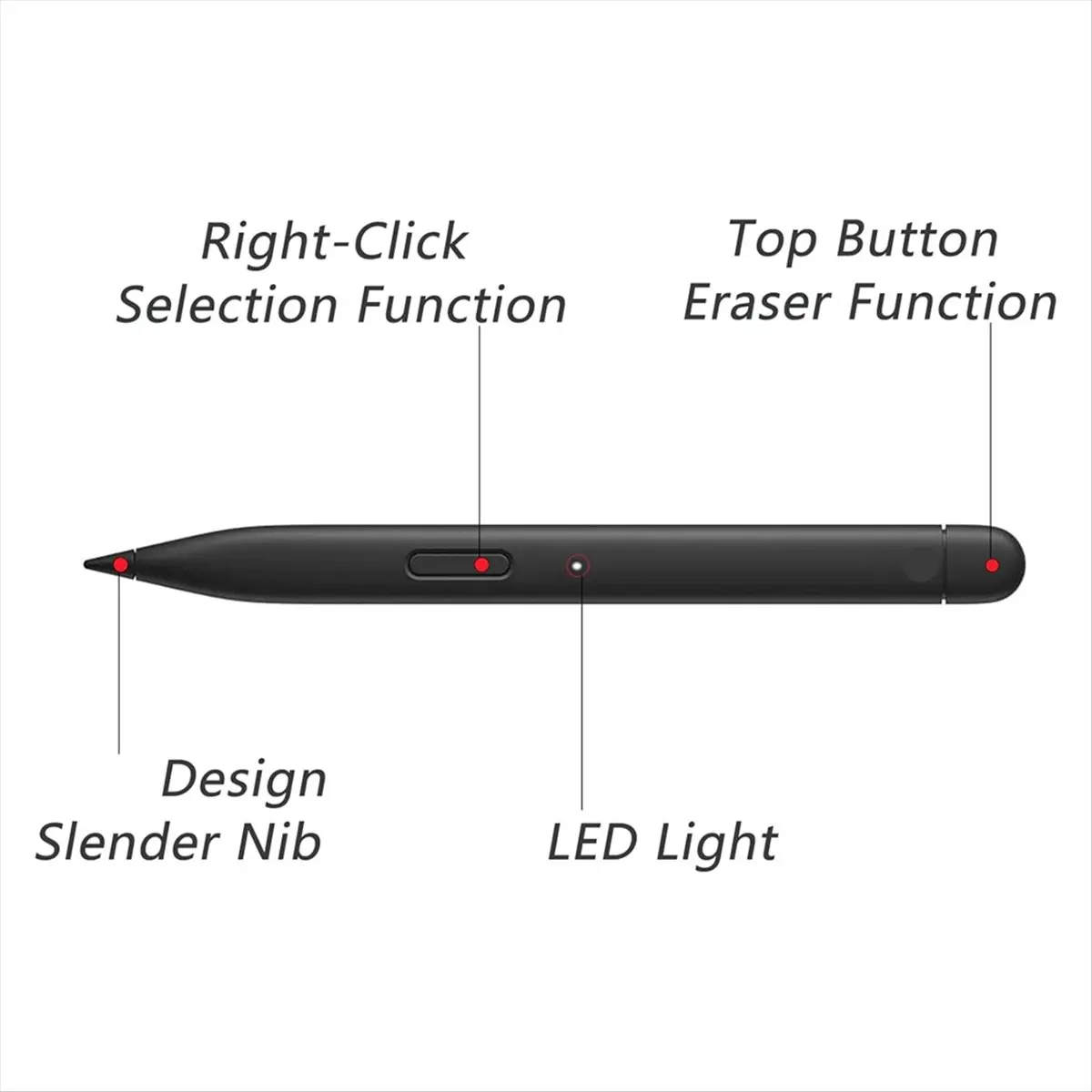 Clinch Slim Pen 2, совместимый с Microsoft Surface Pro 8 Pro 9 Pro X Pro 10, стилус, точность пин-точки и письмо в реальном времени (art.: 3920d3035fdcb) - 3920d3035fdcb