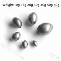 marinero 4g 10g 15g 20g 30g 40g 50g 60g lead sinker weight fishing tackle accessories olive shaped in line fishing sinkers