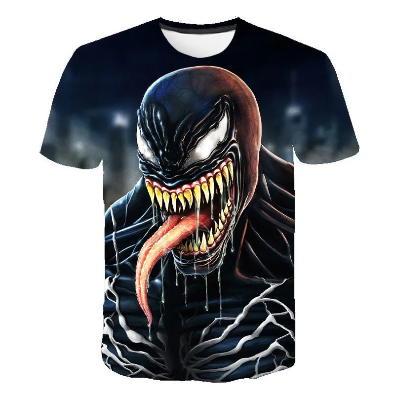 

New Summer Venom T-shirt Men Women Children Casual 3D Print Funny Cool Boy Girl Kids Tee Harajoku Streetwear Tops Clothing