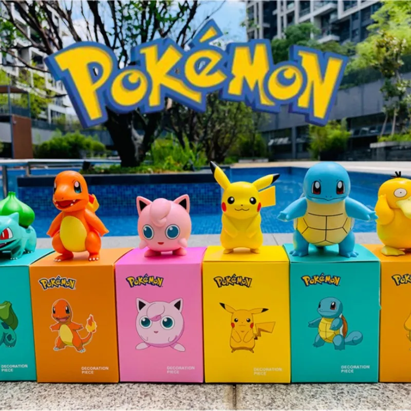 

Карманная фигурка монстра Пикачу, Аниме периферийные устройства, домашнее украшение для домашних животных, модель Bulbasaur из ПВХ, мужские под...