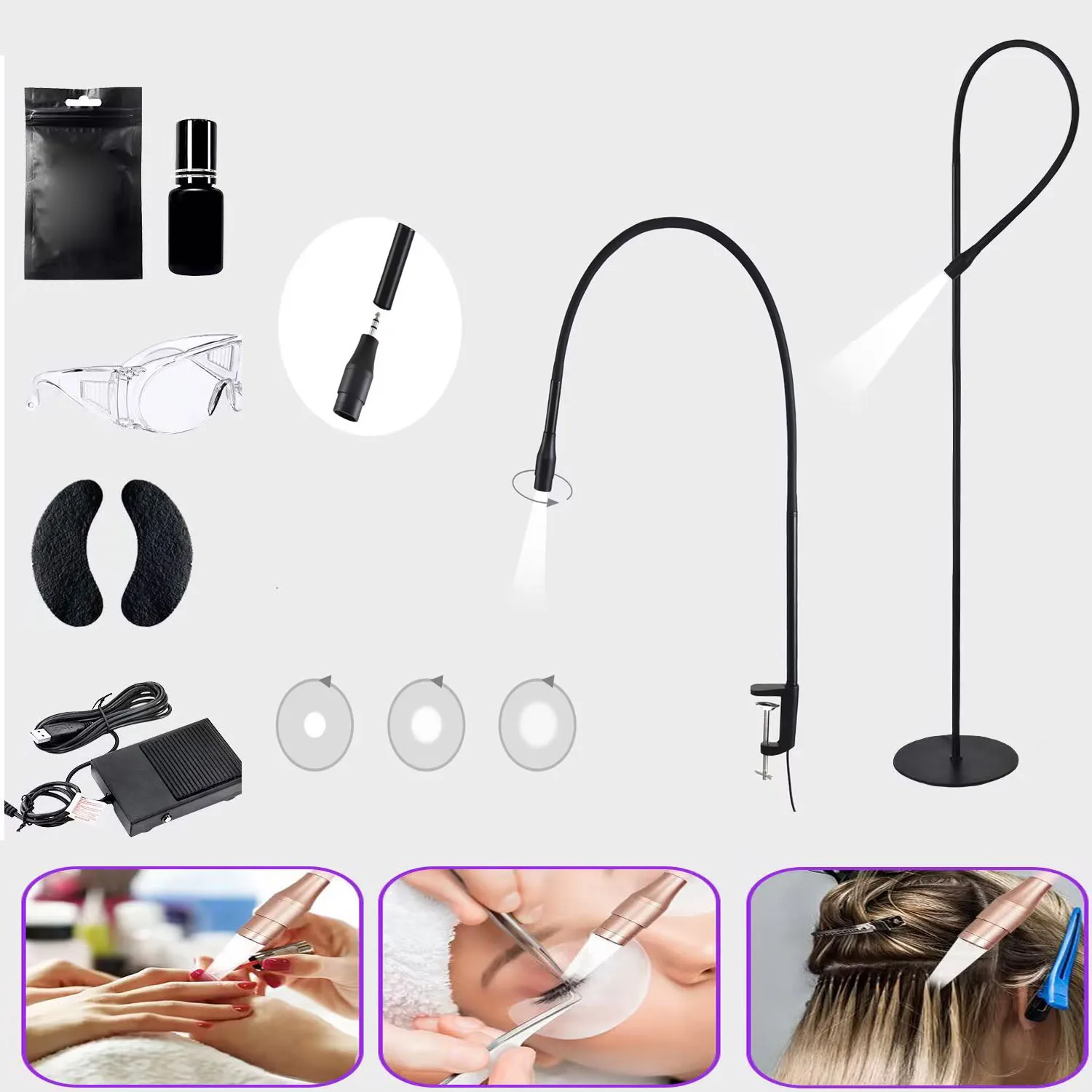 USB 10 Вт УФ-ультрафиолетовый белый свет светодиодный прожектор регулировка лака