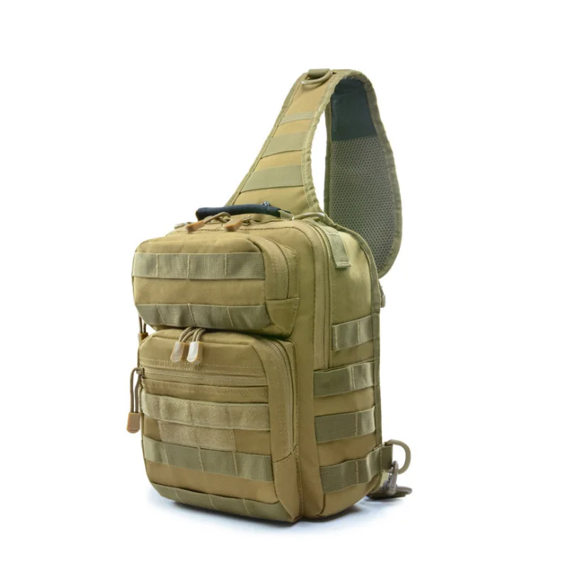 

Outdoor sports goods camouflage shoulder bag tactical storage bag messenger bag hamburger chest bag men's riding backpack