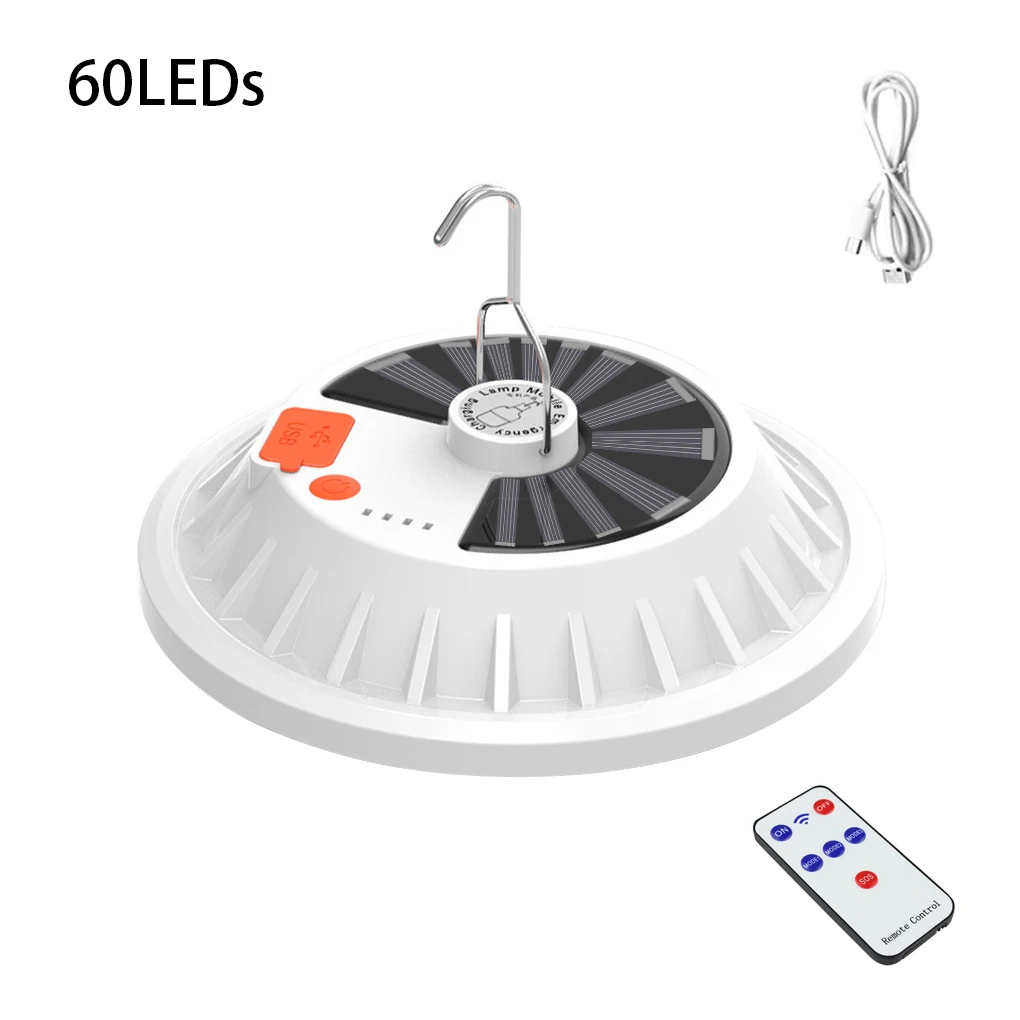 

300W Rechargeable LED Bulb Lamp Remote Control Solar Charge Lantern Portable Emergency Night Market Light Outdoor Camping Home