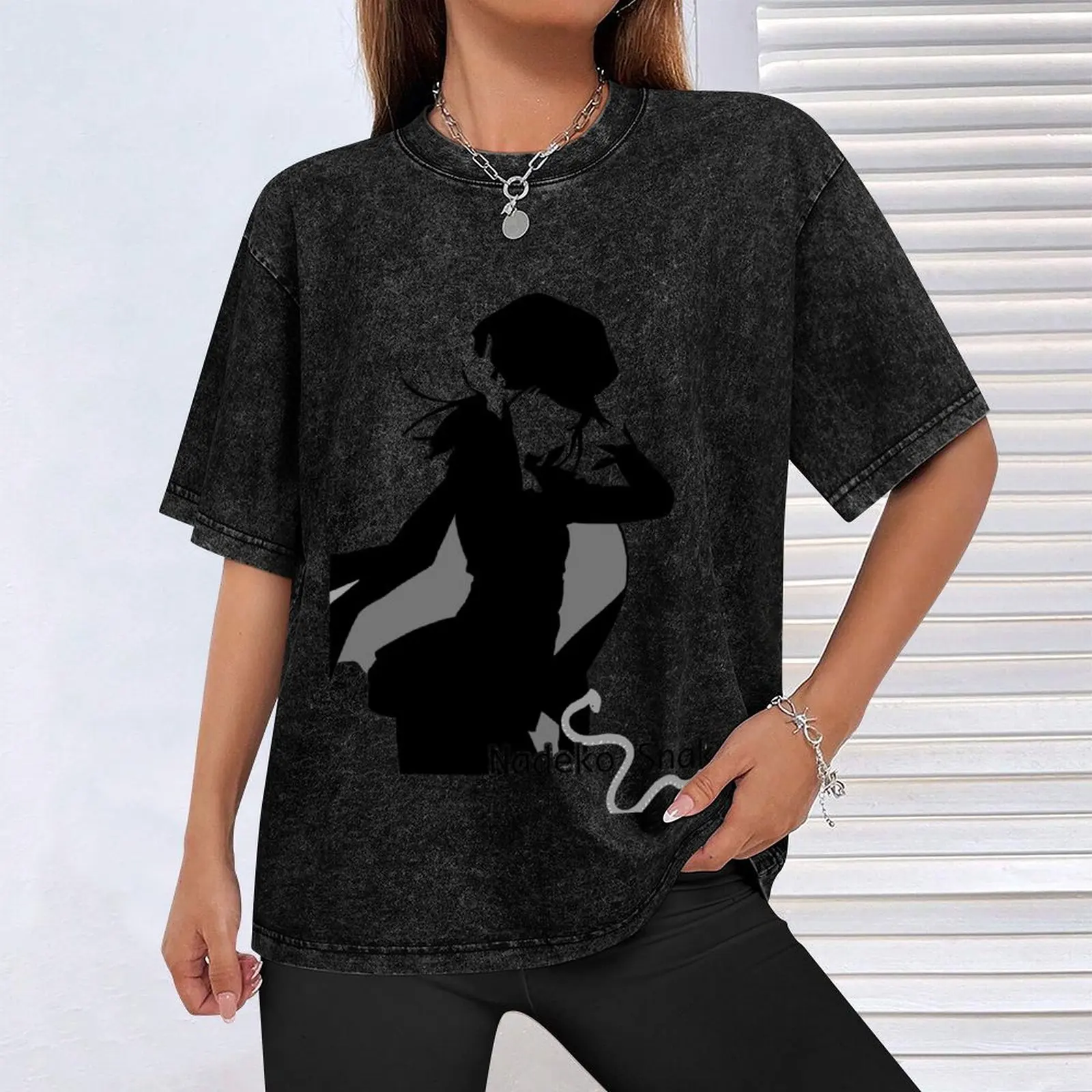 Футболка Nadeko Snake бутик одежды на день Святого Валентина винтажная рубашка с аниме