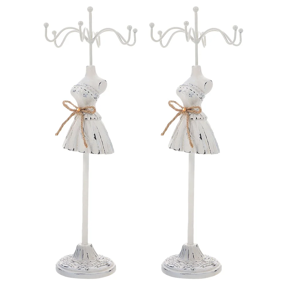 

Jewelry Rack Holder Organizer Necklace Stand Model Shaped Lady Desktop Creative