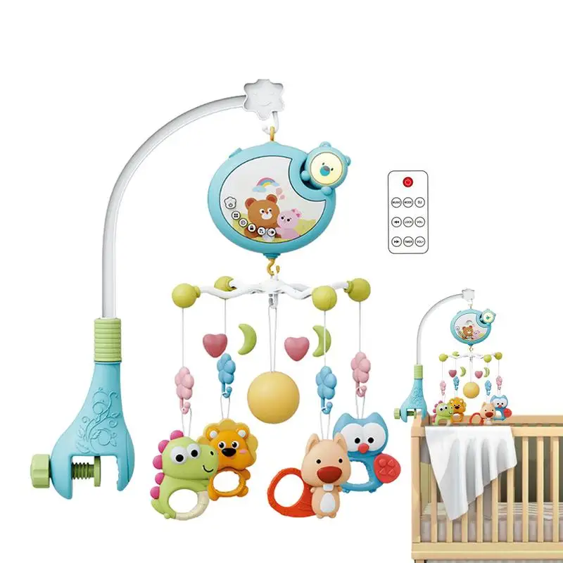 

Мобиль для детской кроватки музыкальный мобиль для детской кроватки с подсветкой и музыкой Автоматическая музыкальная мобиль для детской кроватки вращающаяся игрушка для мальчиков и девочек