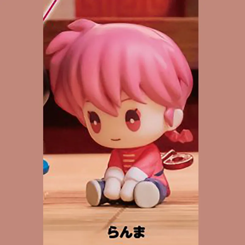 Фото Новые оригинальные японские настольные декоративные игрушки Bushiroad Ranma 1/2 Wind-Up в сидячей позе: Гача-фигурки Ранмы, Саотомэ, Акане, Тендо, Шампо №1