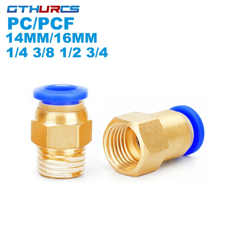 

1 шт. 14 мм/16 мм 1/4 3/8 3/4 резьбовые быстроразъемные пневматический Фиттинг соединитель трубы 14-02 14-03 14-04