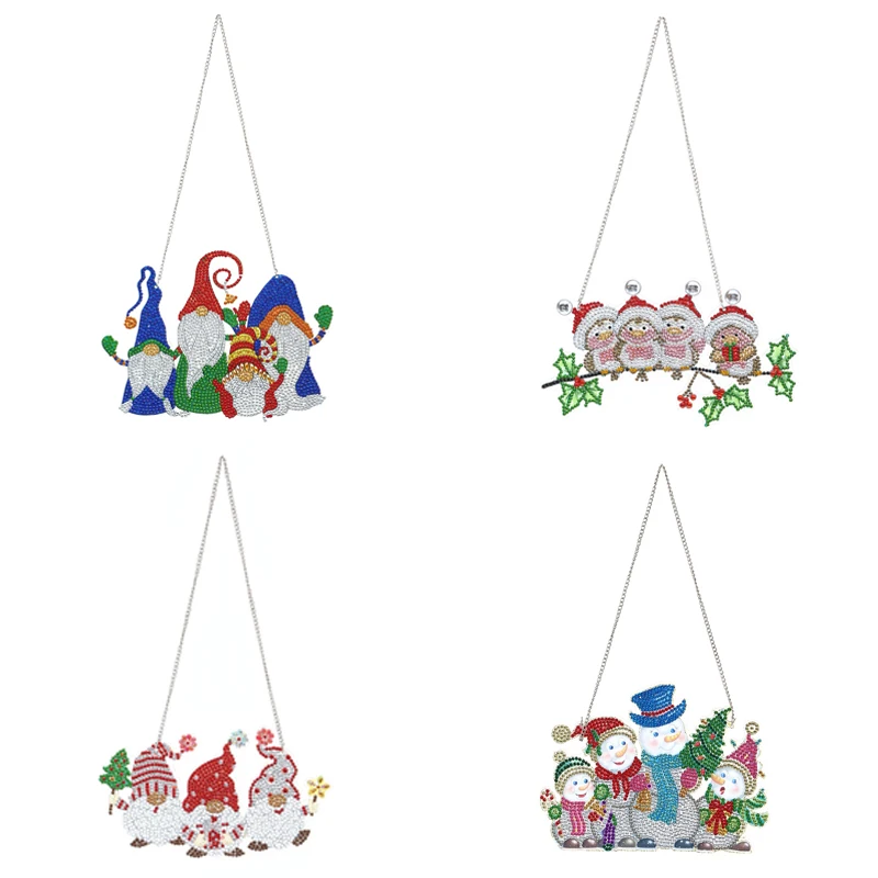 

Подвеска в виде деда мороза, снеговика