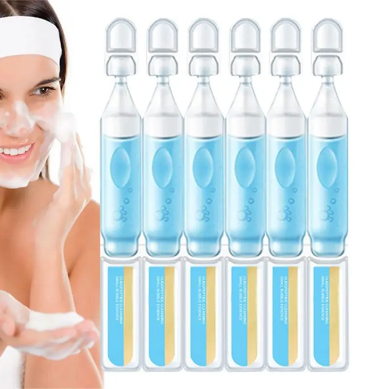 

Small Bubble Cleansing Essences 10Pcs Brightening Oligopeptide Cleansing Essences Moisturizing Face Wash And Cleanser Gentle