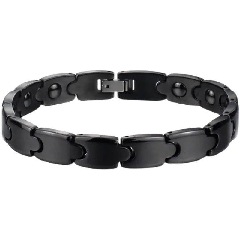 

Ceramic Energy Bracelet Bullet Head Design Magnetic Weight Loss Germanium Anti-fatigue Antioxidant Bracelet