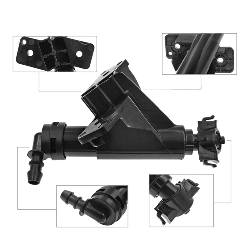 1 пара черных форсунок омывателя фар 98671-A2700 98672-A2700 для Kia Ceed 12-17 автомобильная фара