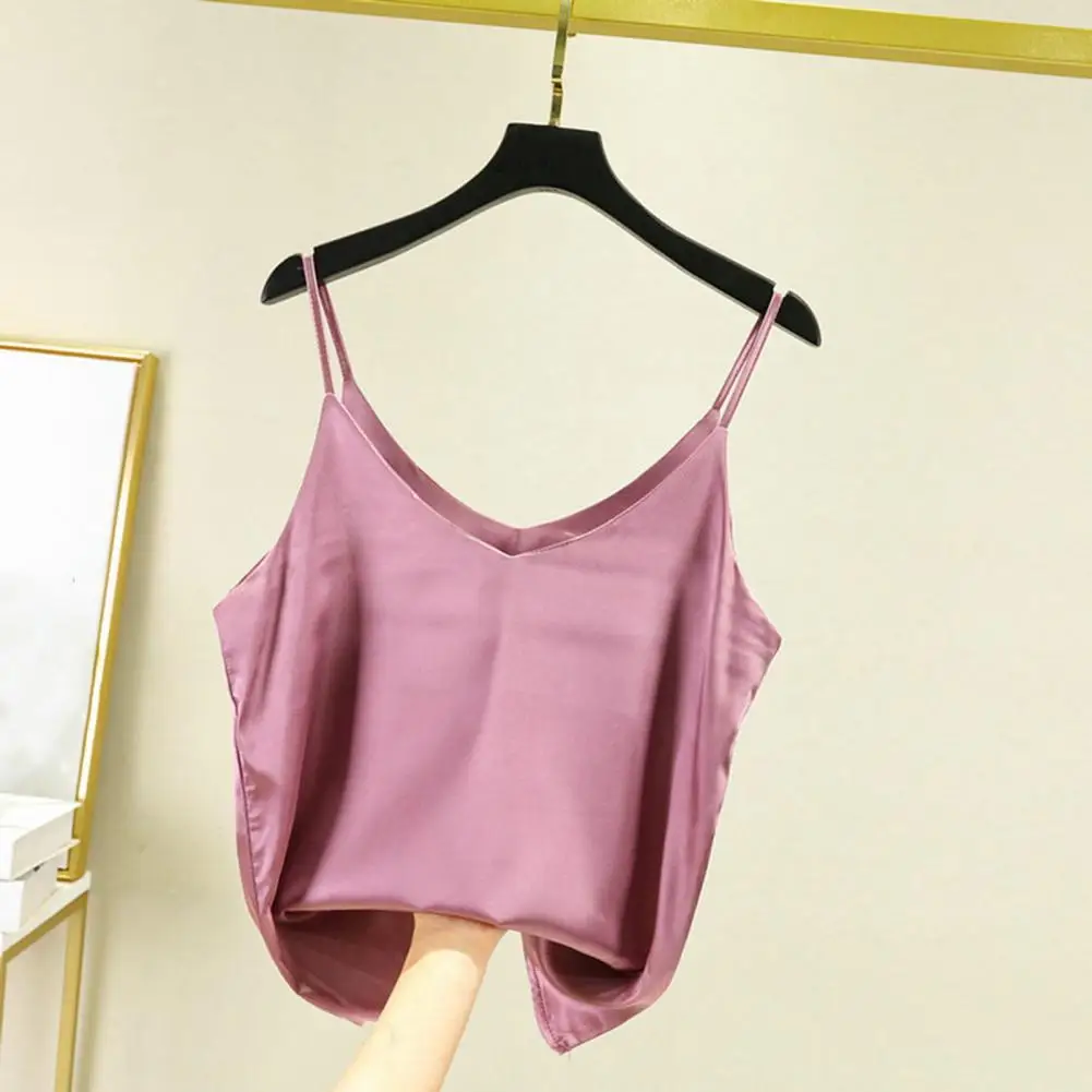 

Vest Top Simple Lightweight V-Neck Women Sexy Crop Top Summer Costume for Girl Tank Top Crop Top