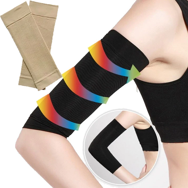 

Arm Sleeve Weight Loss Calories off Slim Slimming Arm Shaper Massager Sleeve Wrap Weight Loss Fat Burning Running Arm Warmers