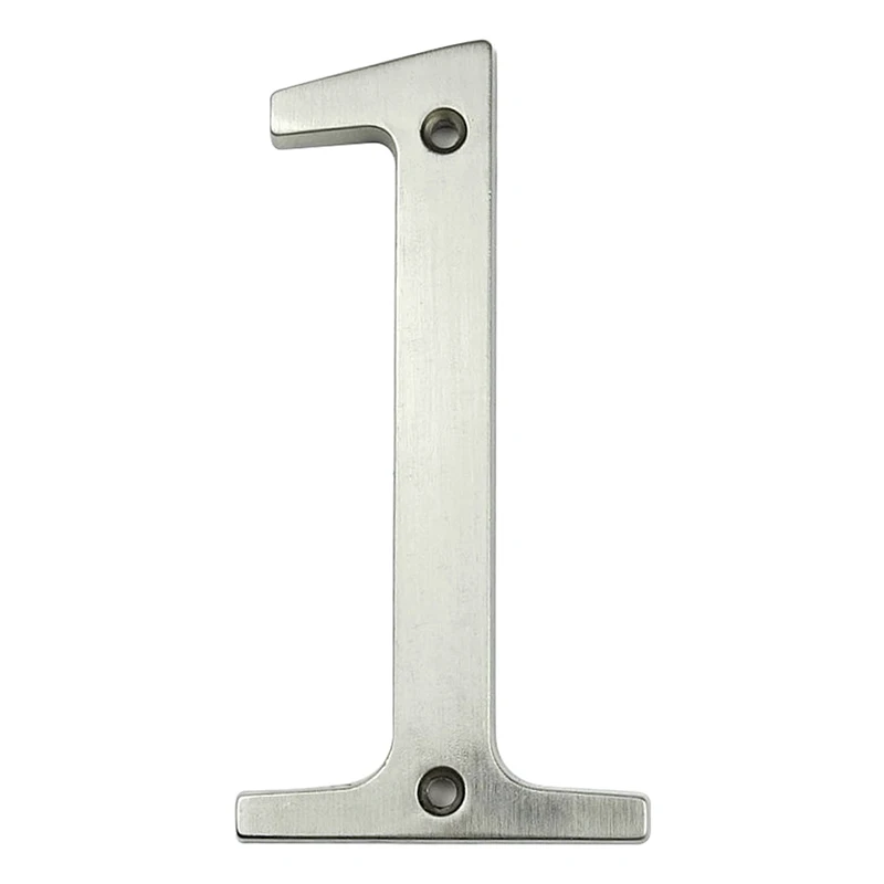 Цифры для двери Brea The Home  серебристые 101 мм