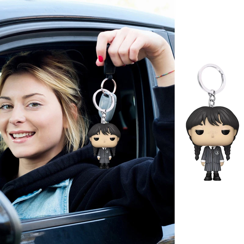 

Popular Acrylic Adams Car Keychain Flat Pendant Cute Cartoon Backpack Pendant Keyring Accessories