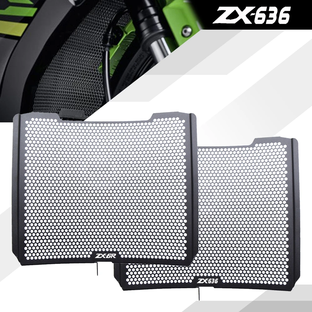 

ZX636 мотоциклетная алюминиевая решетка радиатора, Защитная крышка для KAWASAKI ZX 636 2013 2014 2015 2016 2017 2018 2019 2020 2021 2022