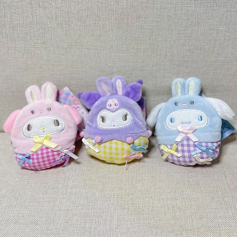 

Sanrioed Series Plush Bag Doll Anime Cartoon My Melody Kuromi Cinnamoroll Coin Purse Cosmetic Bag Pendant Girls Plush Toys Gift