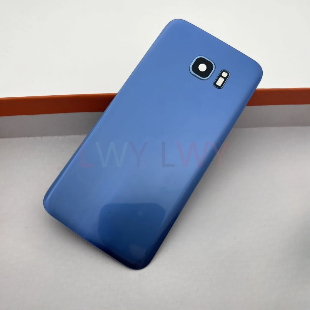 Для Samsung Galaxy S7 Edge G935 G930 задняя крышка батарейного отсека стеклянная корпуса с