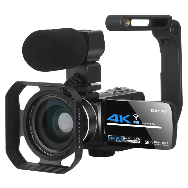 

Wide Angle Lens 4K Video Camera Live Streaming For Youtube Vlogging Night Vision 56MP 18X Camcorder Photography Digital Recorder